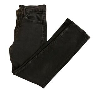 7 For All Mankind Womens Black Straight Leg Jeans Size 30